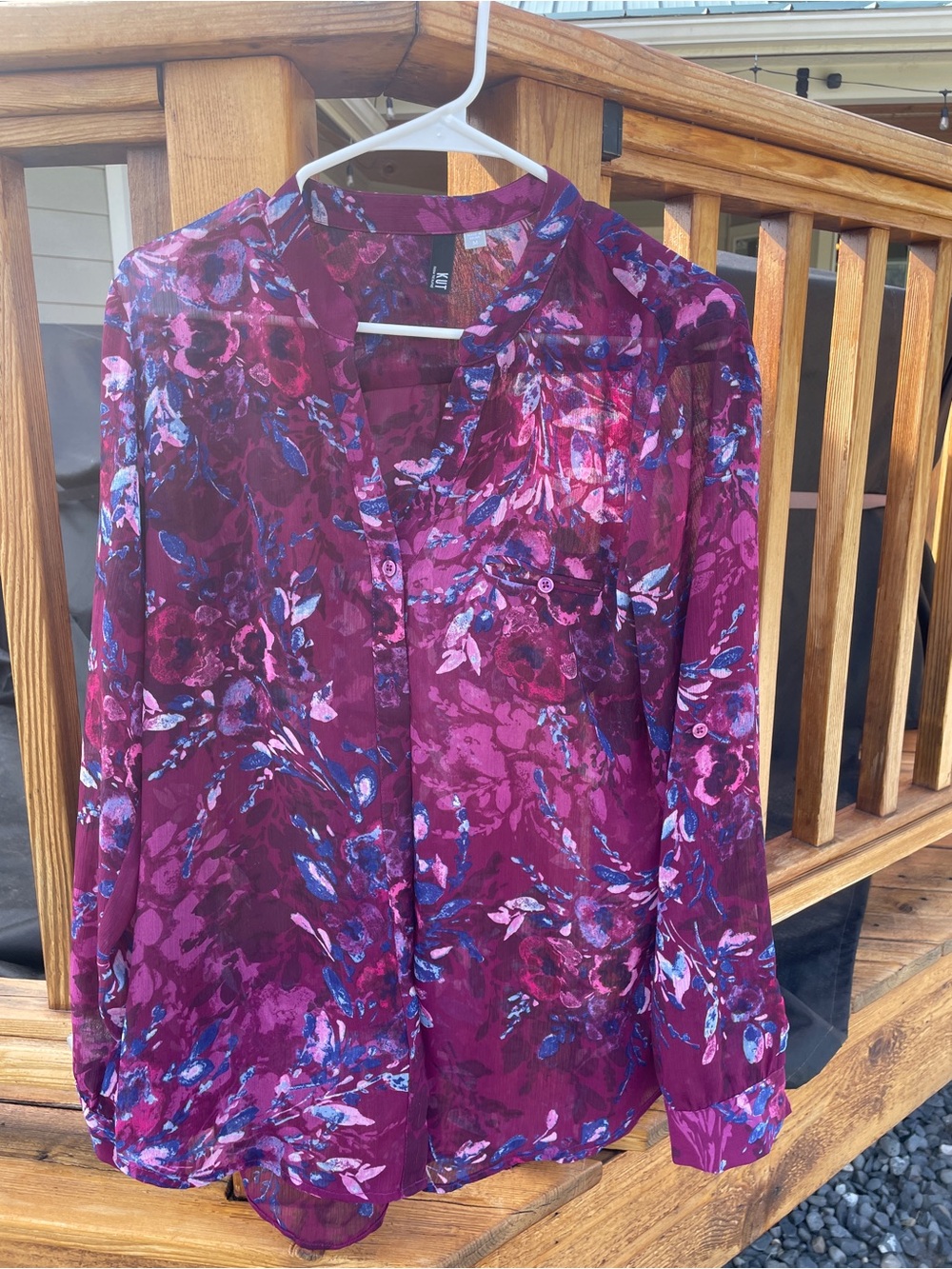 KUT from the Kloth - Floral Button-Front Blouse